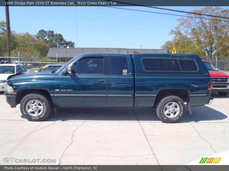 Moss Green Pearl / Tan 1996 Dodge Ram 1500 ST Extended Cab
