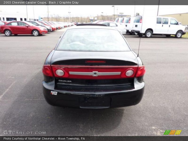 Black / Graphite Gray 2003 Chevrolet Cavalier Coupe
