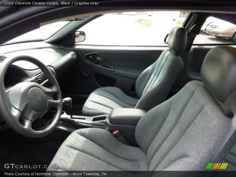 Black / Graphite Gray 2003 Chevrolet Cavalier Coupe