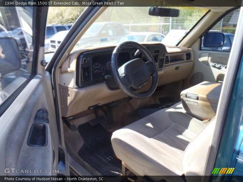 Moss Green Pearl / Tan 1996 Dodge Ram 1500 ST Extended Cab
