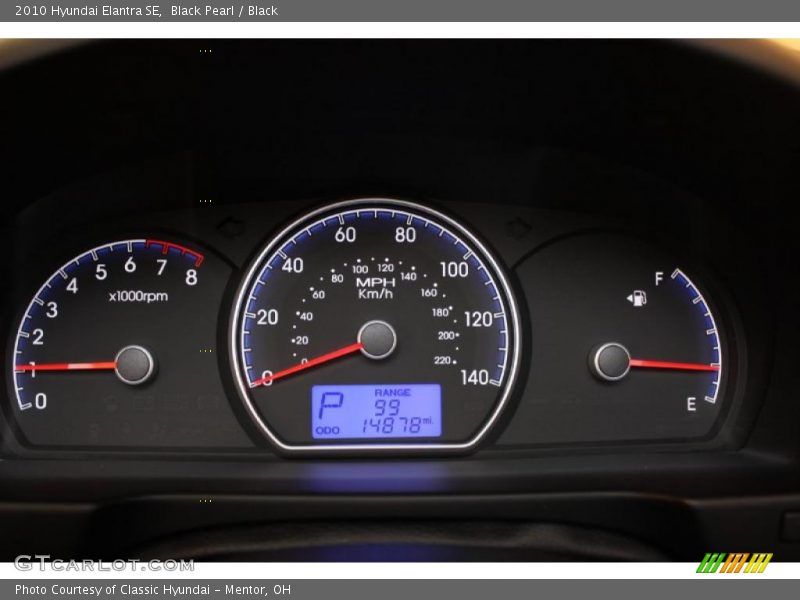  2010 Elantra SE SE Gauges