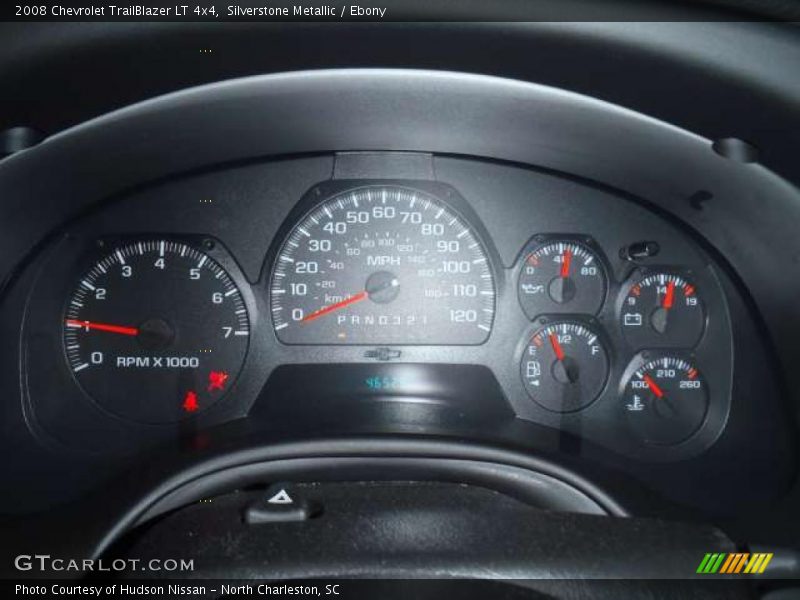 Silverstone Metallic / Ebony 2008 Chevrolet TrailBlazer LT 4x4
