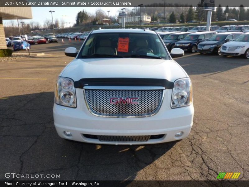 Summit White / Cocoa/Light Cashmere 2007 GMC Yukon Denali AWD