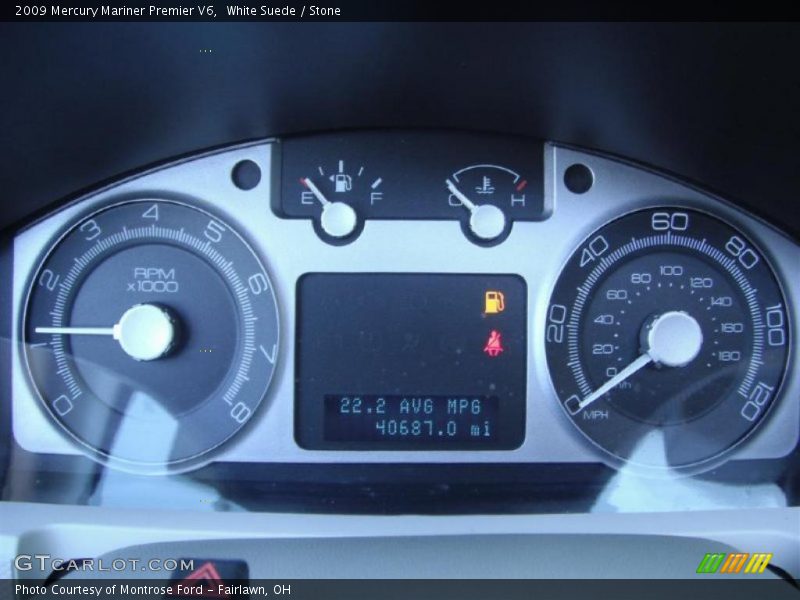  2009 Mariner Premier V6 Premier V6 Gauges