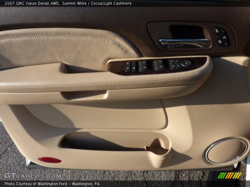 Summit White / Cocoa/Light Cashmere 2007 GMC Yukon Denali AWD