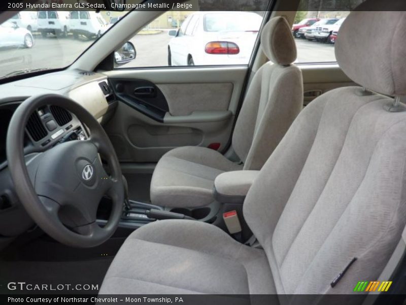  2005 Elantra GLS Sedan Beige Interior