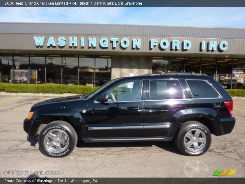 Black / Dark Khaki/Light Graystone 2006 Jeep Grand Cherokee Limited 4x4
