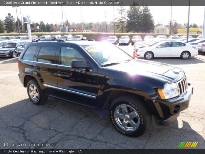 Black / Dark Khaki/Light Graystone 2006 Jeep Grand Cherokee Limited 4x4