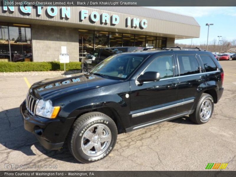 Black / Dark Khaki/Light Graystone 2006 Jeep Grand Cherokee Limited 4x4