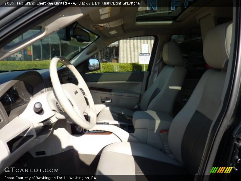 Black / Dark Khaki/Light Graystone 2006 Jeep Grand Cherokee Limited 4x4