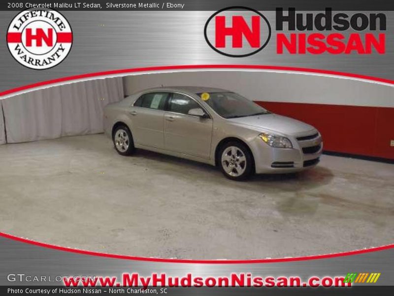 Silverstone Metallic / Ebony 2008 Chevrolet Malibu LT Sedan