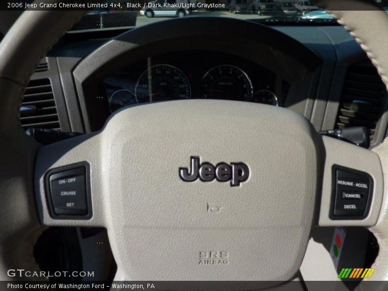 Black / Dark Khaki/Light Graystone 2006 Jeep Grand Cherokee Limited 4x4