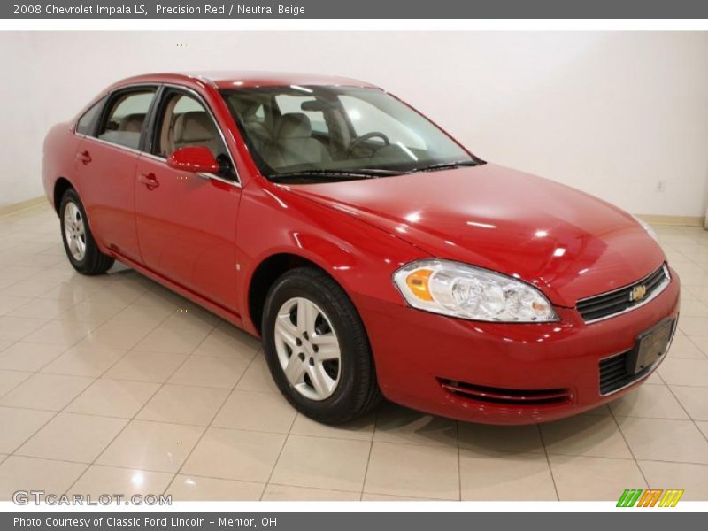 Precision Red / Neutral Beige 2008 Chevrolet Impala LS