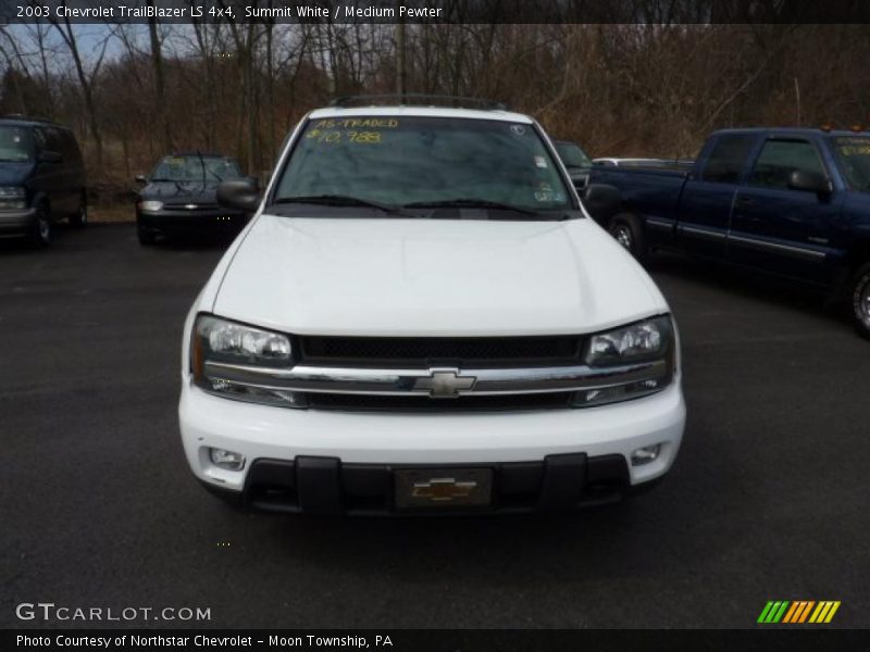 Summit White / Medium Pewter 2003 Chevrolet TrailBlazer LS 4x4