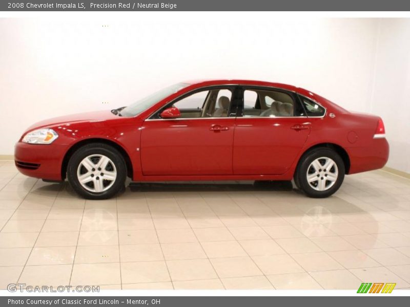 Precision Red / Neutral Beige 2008 Chevrolet Impala LS