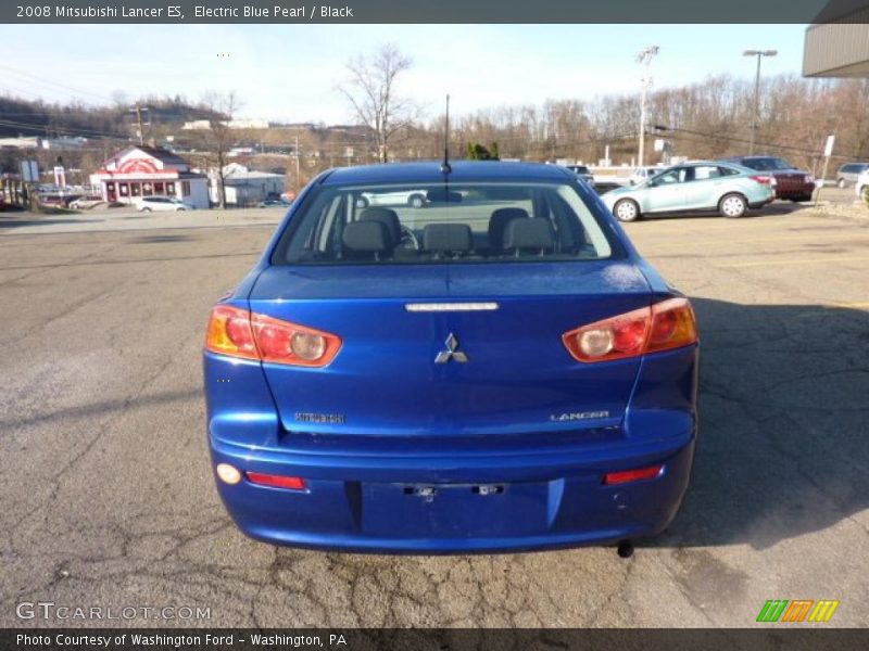 Electric Blue Pearl / Black 2008 Mitsubishi Lancer ES