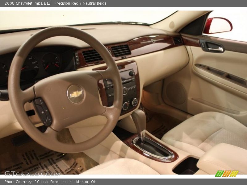 Precision Red / Neutral Beige 2008 Chevrolet Impala LS