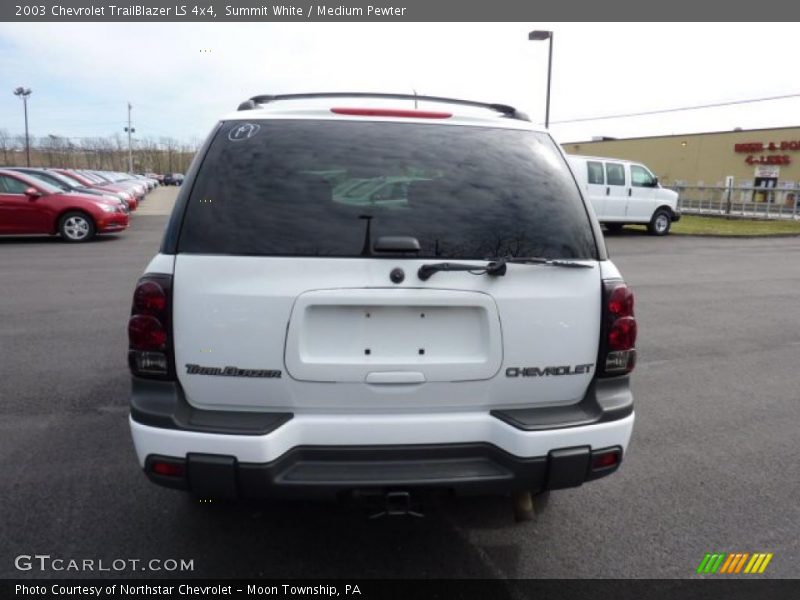 Summit White / Medium Pewter 2003 Chevrolet TrailBlazer LS 4x4