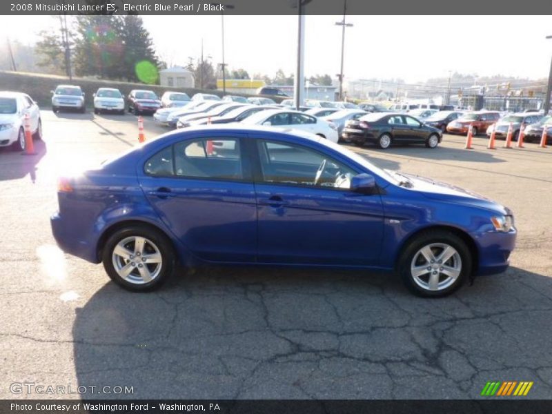 Electric Blue Pearl / Black 2008 Mitsubishi Lancer ES