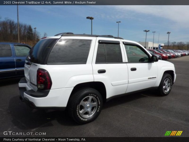 Summit White / Medium Pewter 2003 Chevrolet TrailBlazer LS 4x4