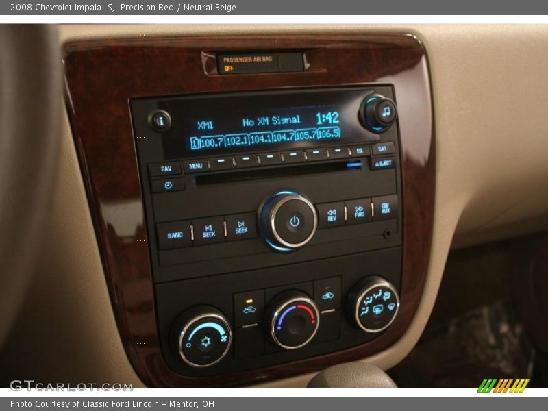 Precision Red / Neutral Beige 2008 Chevrolet Impala LS