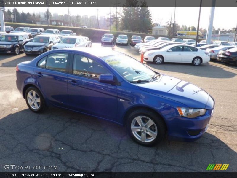 Electric Blue Pearl / Black 2008 Mitsubishi Lancer ES