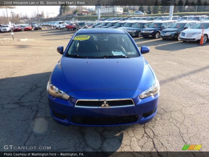 Electric Blue Pearl / Black 2008 Mitsubishi Lancer ES