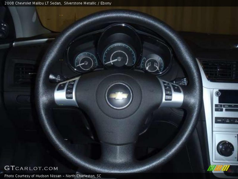 Silverstone Metallic / Ebony 2008 Chevrolet Malibu LT Sedan