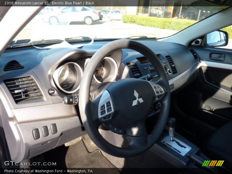 Electric Blue Pearl / Black 2008 Mitsubishi Lancer ES