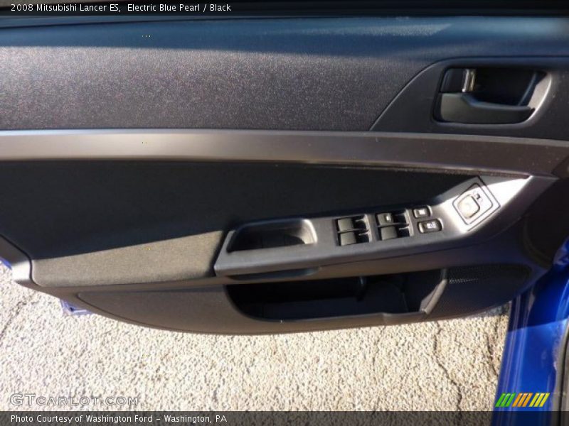 Electric Blue Pearl / Black 2008 Mitsubishi Lancer ES
