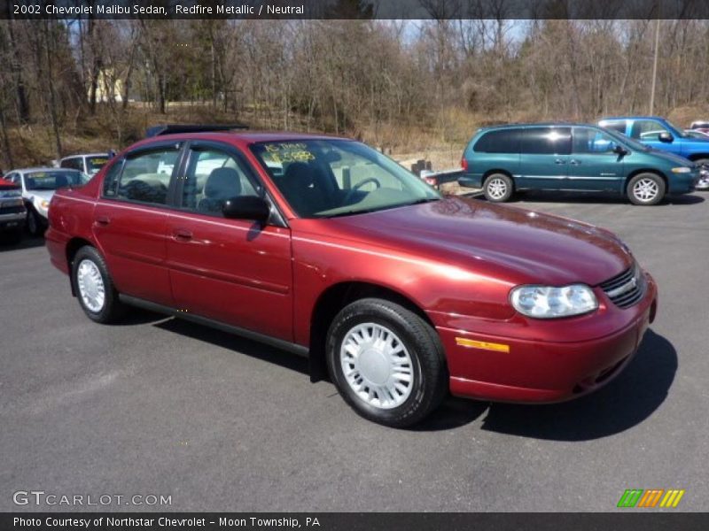 Redfire Metallic / Neutral 2002 Chevrolet Malibu Sedan
