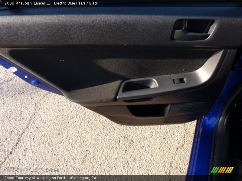 Electric Blue Pearl / Black 2008 Mitsubishi Lancer ES