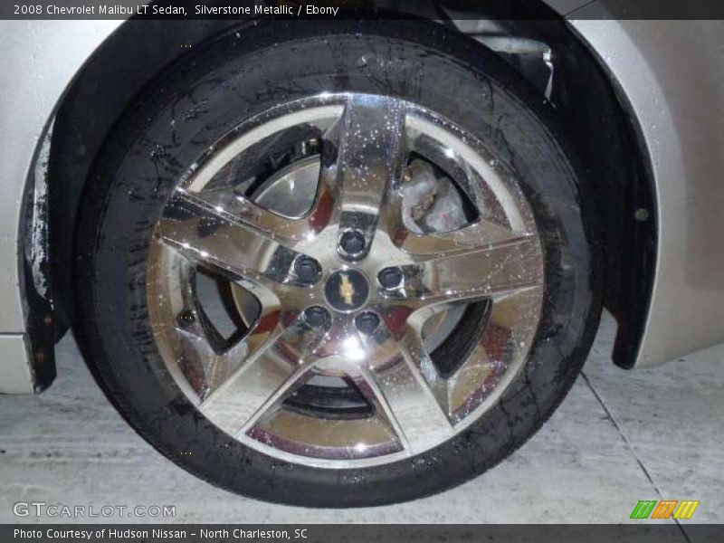 Silverstone Metallic / Ebony 2008 Chevrolet Malibu LT Sedan