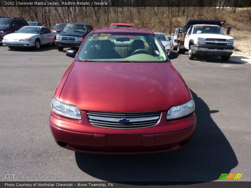 Redfire Metallic / Neutral 2002 Chevrolet Malibu Sedan