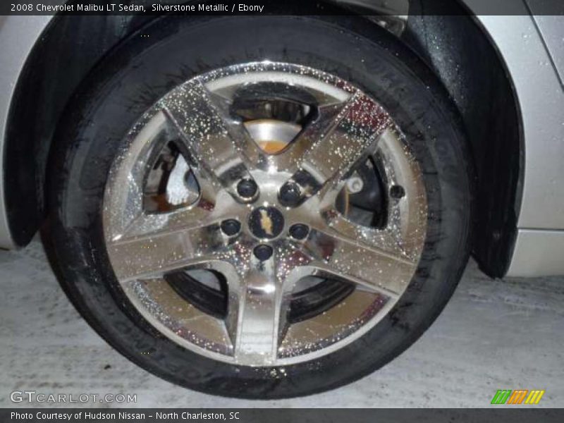 Silverstone Metallic / Ebony 2008 Chevrolet Malibu LT Sedan