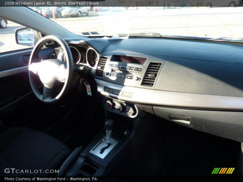 Electric Blue Pearl / Black 2008 Mitsubishi Lancer ES