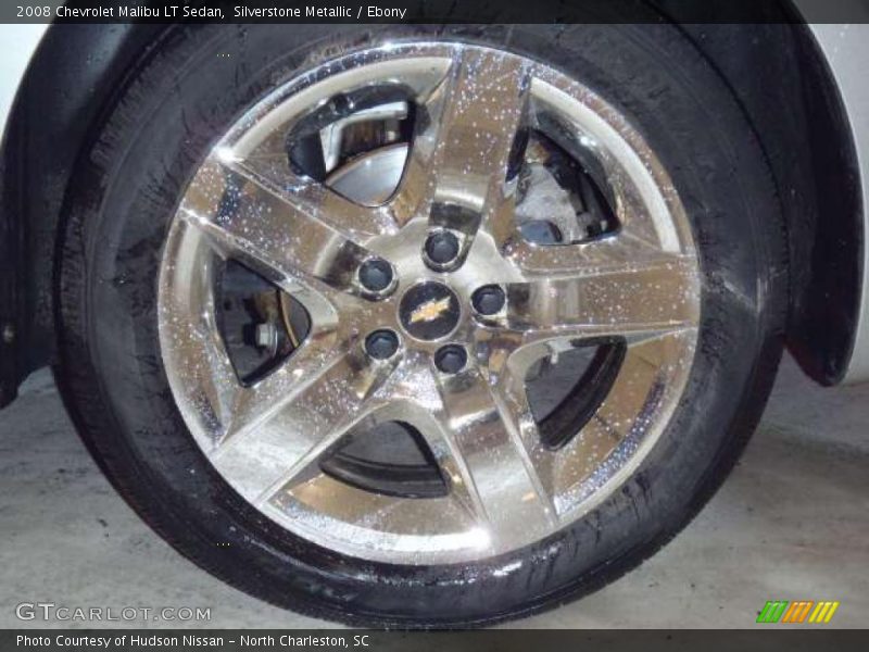 Silverstone Metallic / Ebony 2008 Chevrolet Malibu LT Sedan