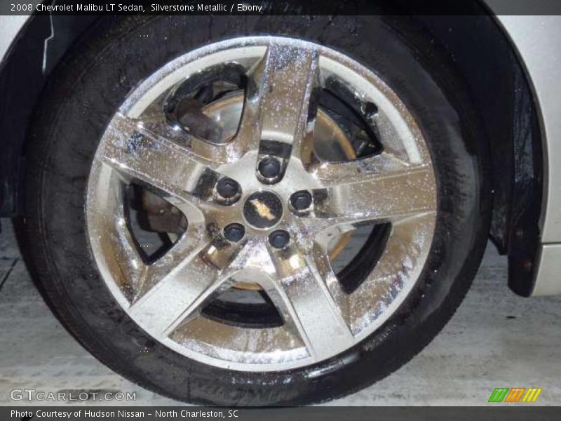 Silverstone Metallic / Ebony 2008 Chevrolet Malibu LT Sedan