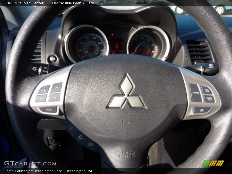 Electric Blue Pearl / Black 2008 Mitsubishi Lancer ES