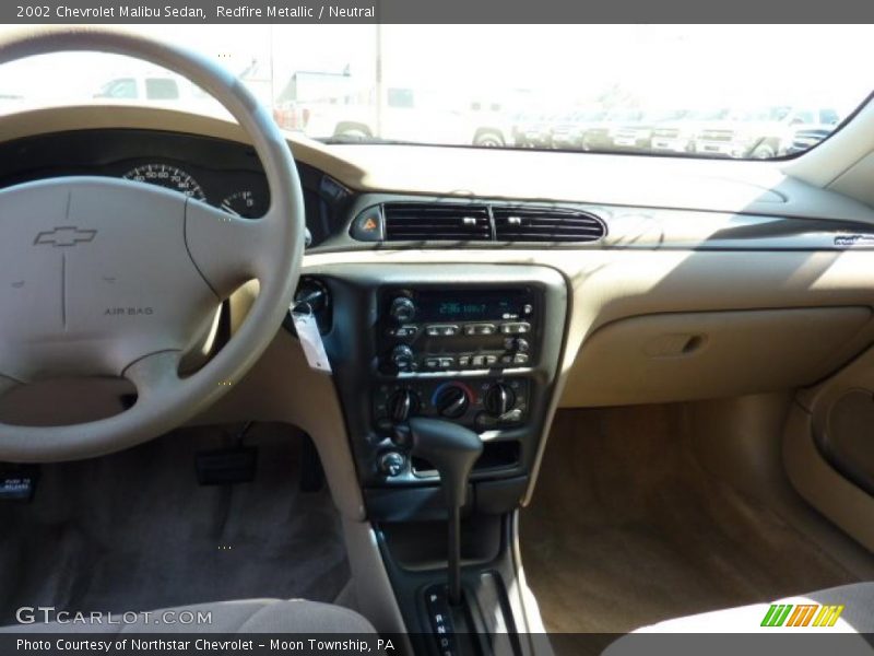 Redfire Metallic / Neutral 2002 Chevrolet Malibu Sedan