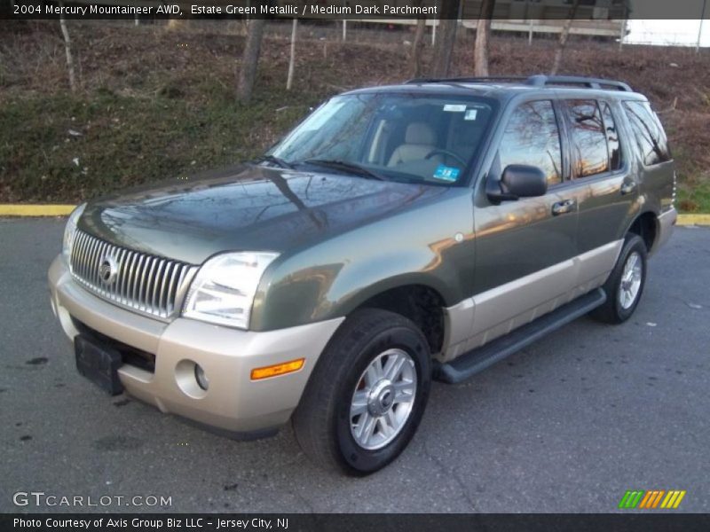 Estate Green Metallic / Medium Dark Parchment 2004 Mercury Mountaineer AWD