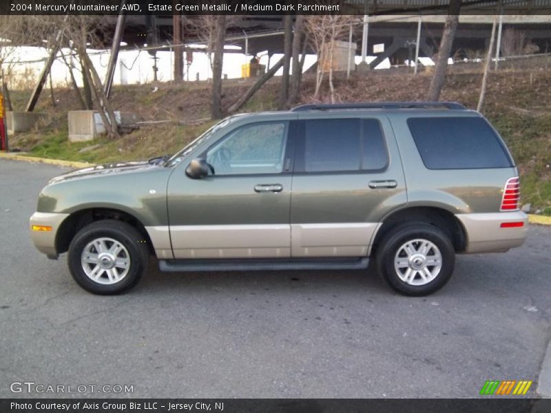 Estate Green Metallic / Medium Dark Parchment 2004 Mercury Mountaineer AWD