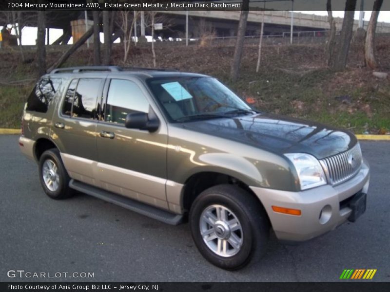 Estate Green Metallic / Medium Dark Parchment 2004 Mercury Mountaineer AWD