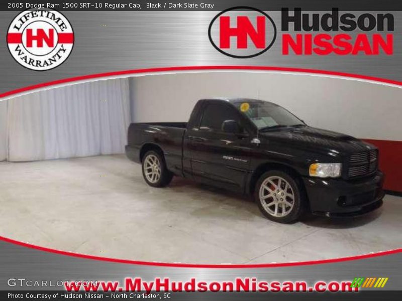Black / Dark Slate Gray 2005 Dodge Ram 1500 SRT-10 Regular Cab
