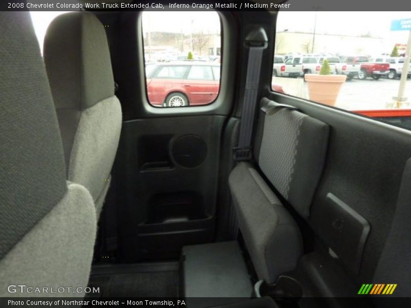 Inferno Orange Metallic / Medium Pewter 2008 Chevrolet Colorado Work Truck Extended Cab