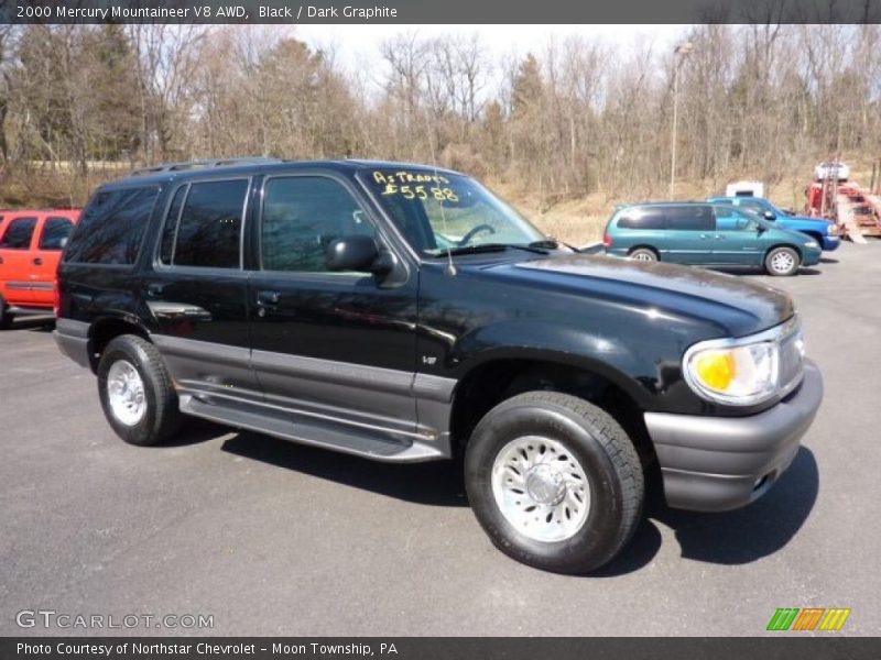 Black / Dark Graphite 2000 Mercury Mountaineer V8 AWD