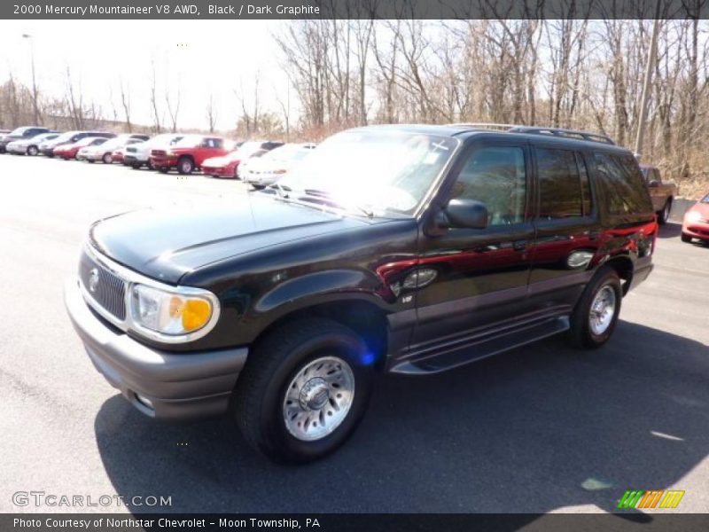 Black / Dark Graphite 2000 Mercury Mountaineer V8 AWD