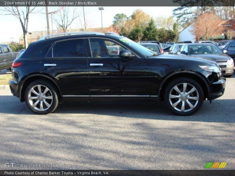 Black Obsidian / Brick/Black 2004 Infiniti FX 35 AWD