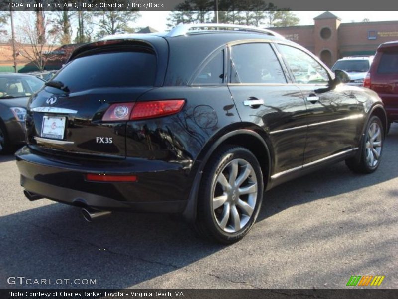 Black Obsidian / Brick/Black 2004 Infiniti FX 35 AWD