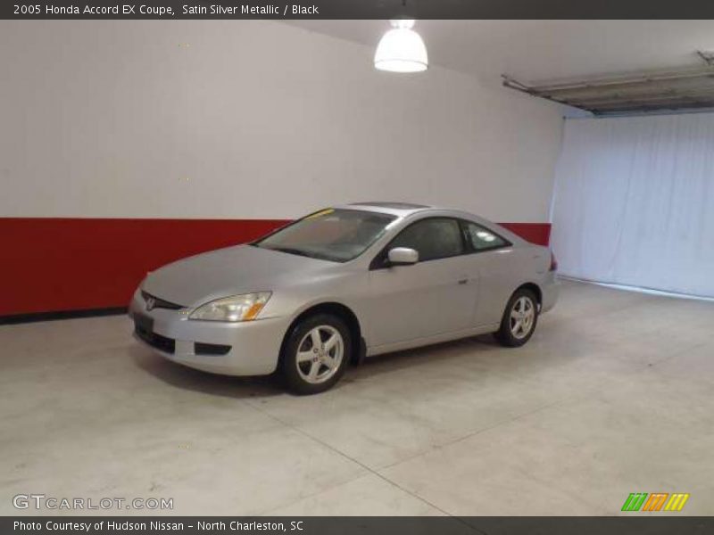 Satin Silver Metallic / Black 2005 Honda Accord EX Coupe
